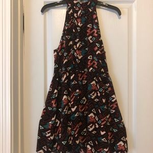 Funky halter dress with fun back